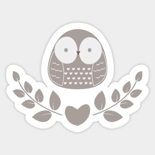 Everything Will Be Owl Right Sticker